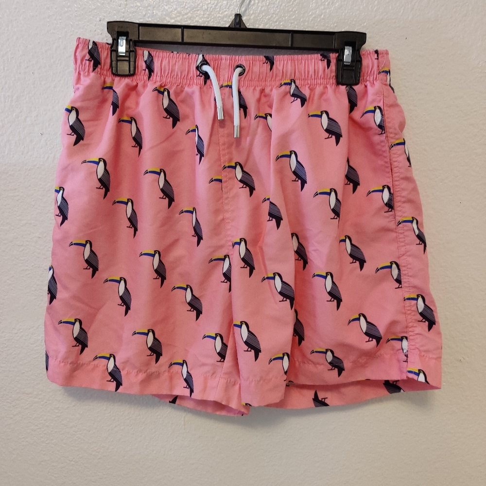Pink Tucan Water Shorts